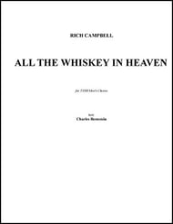 All The Whiskey In Heaven TTBB choral sheet music cover Thumbnail